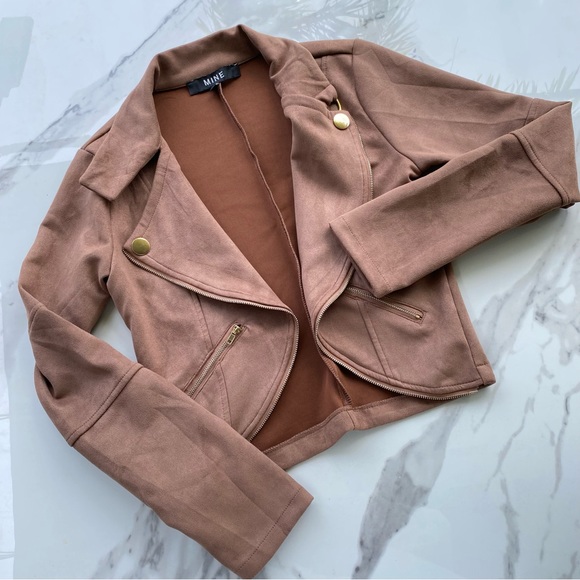 Brown Moto jacket - Picture 1 of 3